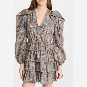 Ulla Johnson Multicolor Ruffle Dress